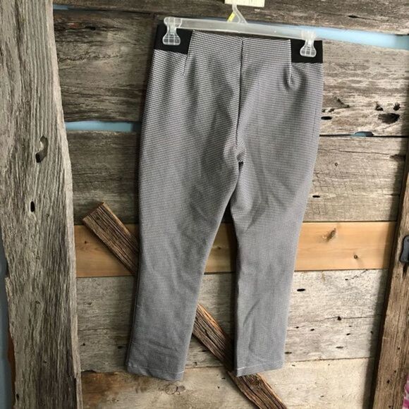 CLEO Petites Size Small Black/White Houndstooth  Skinny Pants - Picture 3 of 4